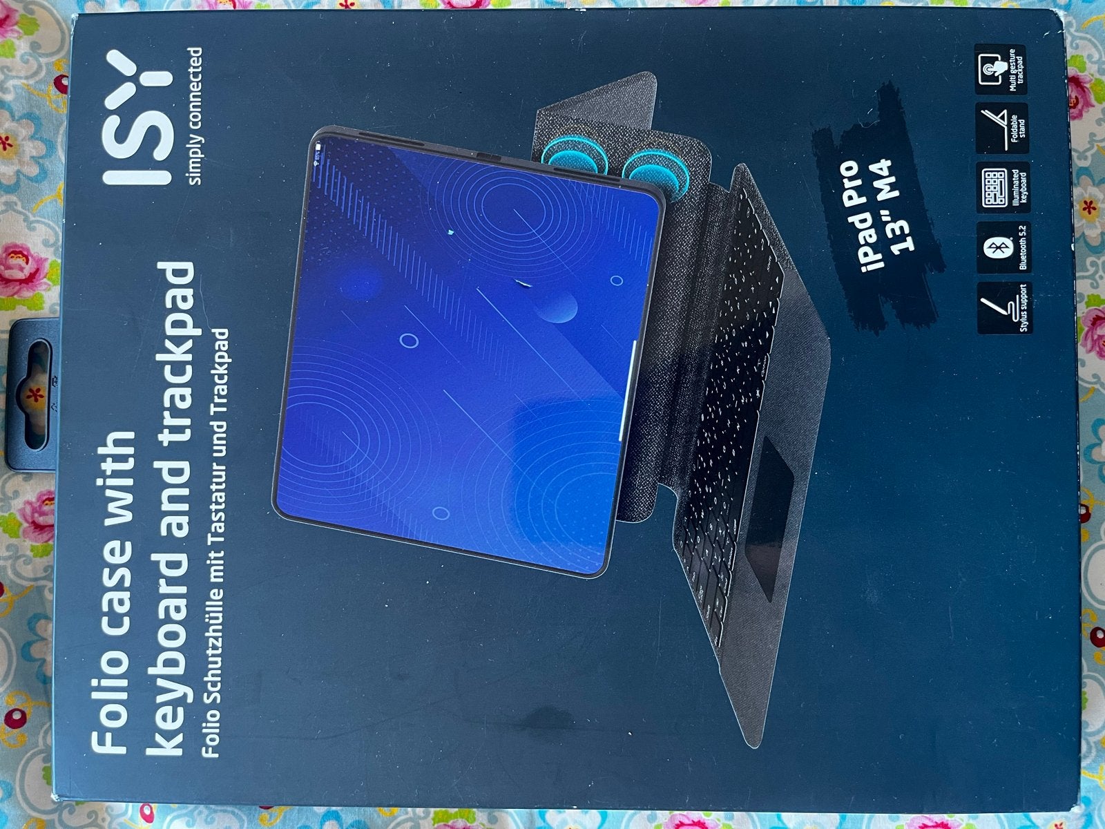 ISY Folio case met toetsenbord en trackpad voor iPad Pro 13", Ophalen of Verzenden, Nieuw, 13 inch of meer, Apple iPad Pro