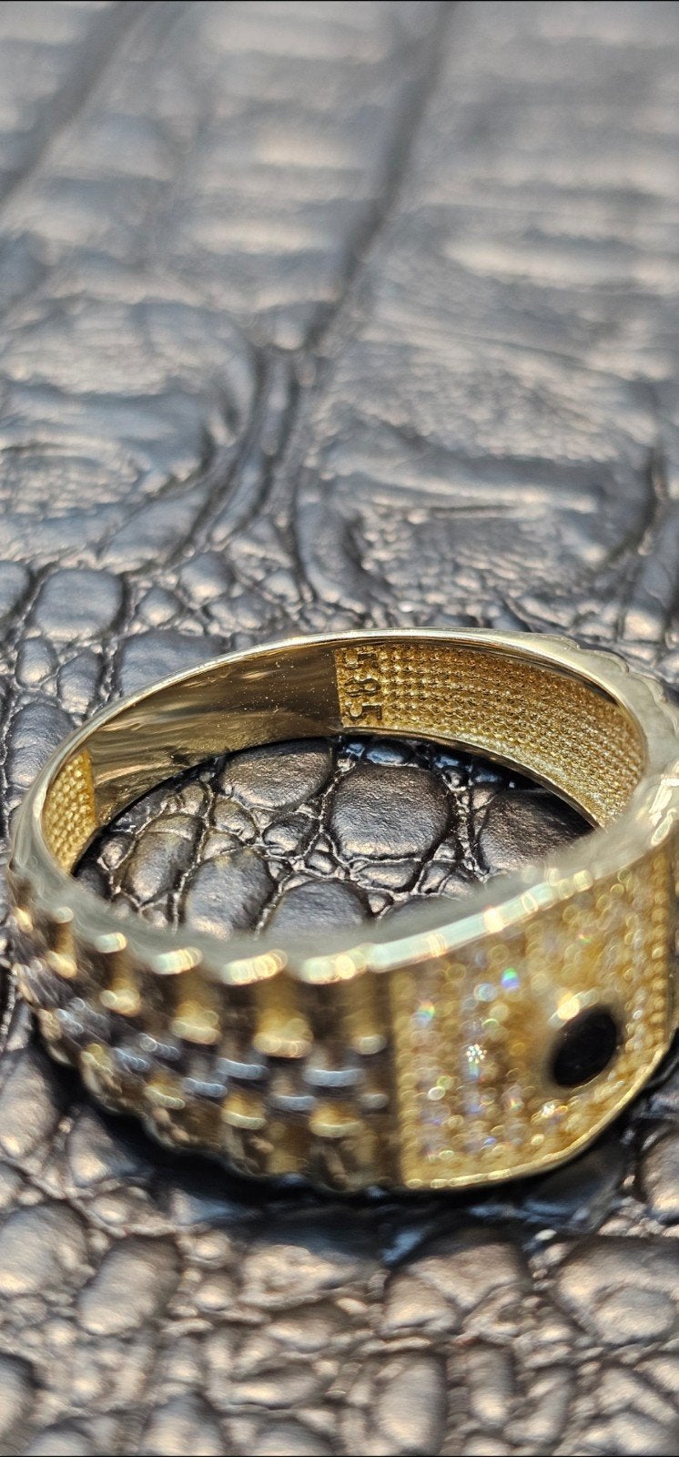 Prachtige heren 14k gouden ring, Heer, Nieuw, Ophalen of Verzenden, 17 tot 18