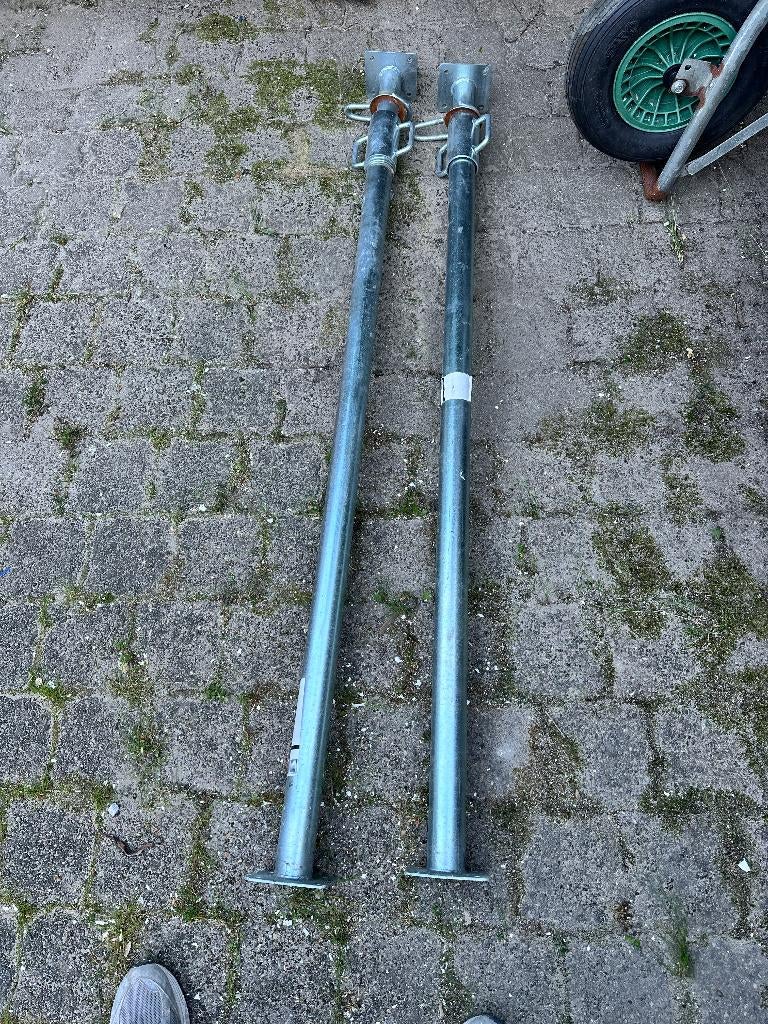 Twee bouwstempels - hoogte verstelbaar 175 - 290cm, Doe-het-zelf en Verbouw, Steigers, Ophalen, Gebruikt, Overige typen, 2 tot 5 meter