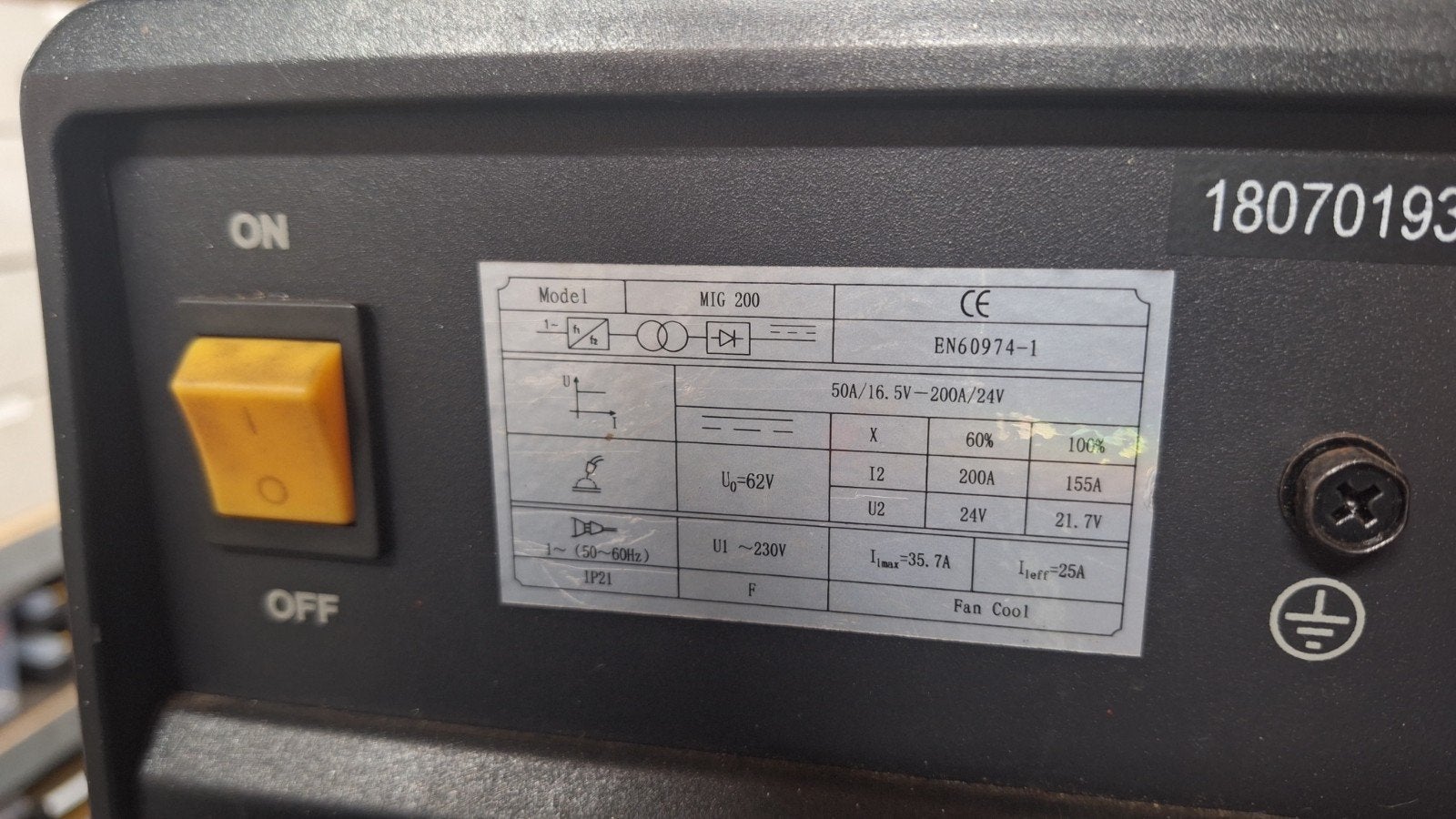 HBM MIG 200 C1 Inverter Lasapparaat met Gasfles en Kar, Ophalen