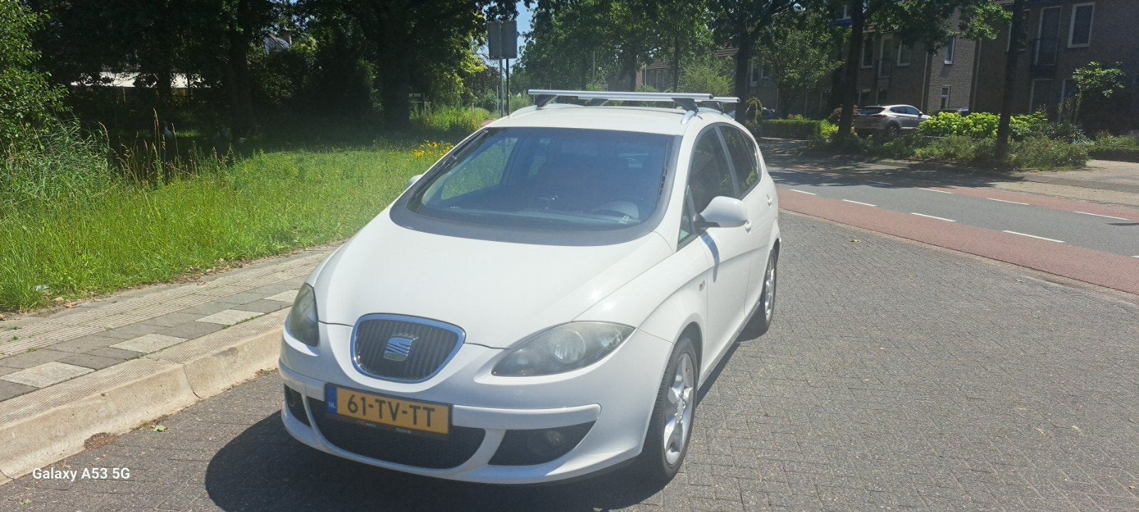 Seat Altea XL 1.6 75KW 2007 Wit, 1334 kg, 4 cilinders, Altea XL, Leder en Stof