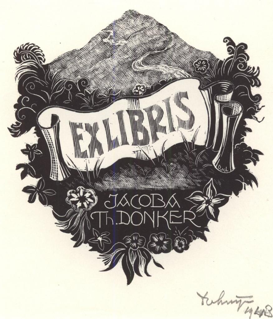 0235 Ex Libris Nederland : Dirk Govert van Luijn, 1943, Verzenden