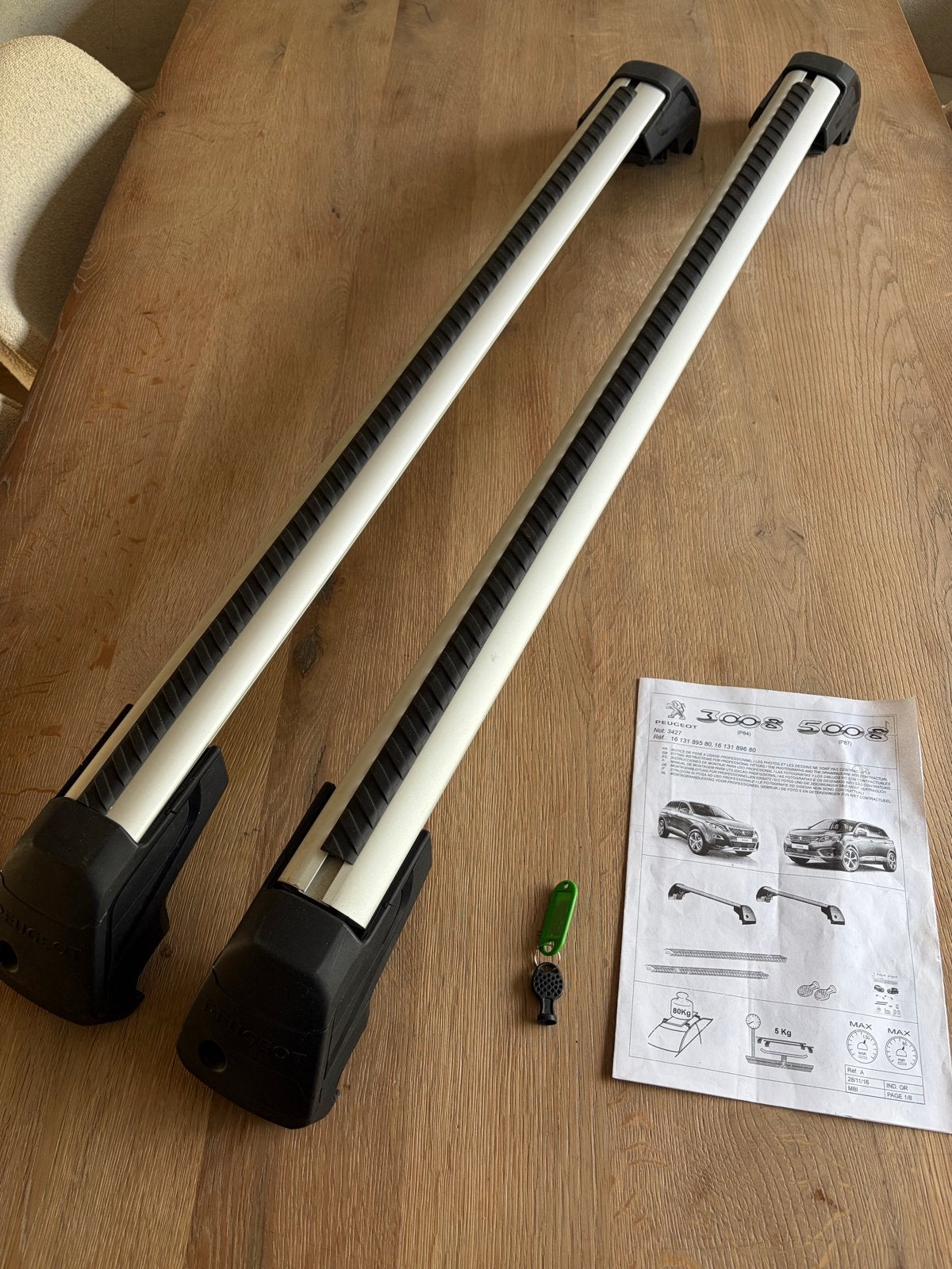 Dakdragers Peugeot 3008 en 5008, Auto diversen, Dakdragers, Ophalen, Gebruikt
