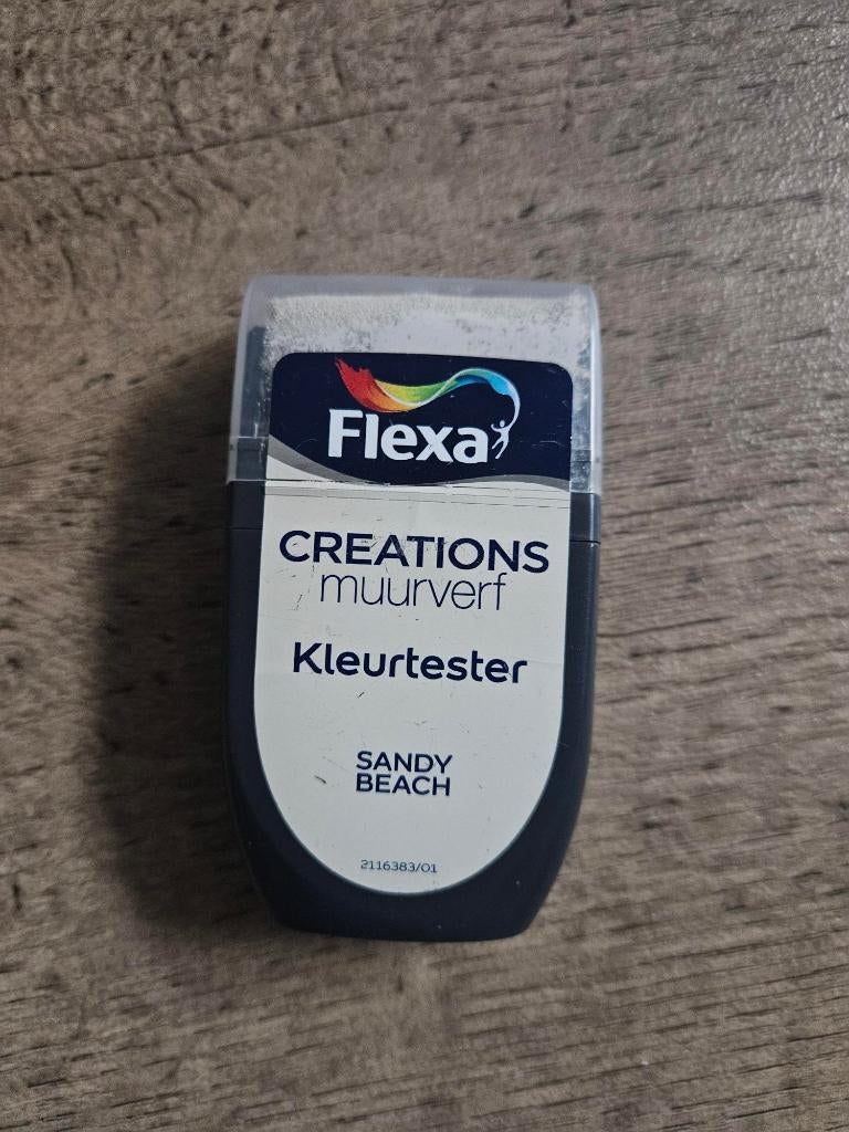 Kleurentester Sandy beach van Flexa, Beige, Ophalen of Verzenden, Minder dan 5 liter, Verf