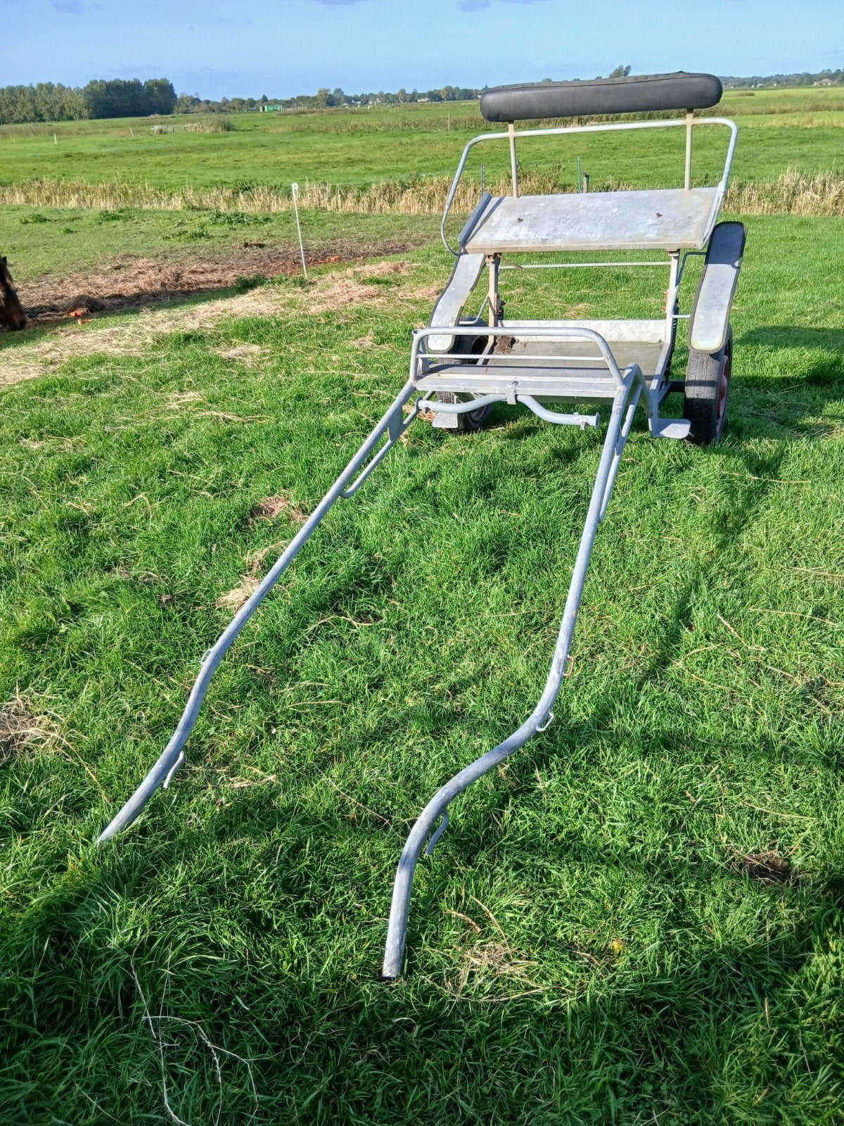 paardekar sulky voor paard en middelgrote pony   onderhoudsv, Ophalen, Gebruikt