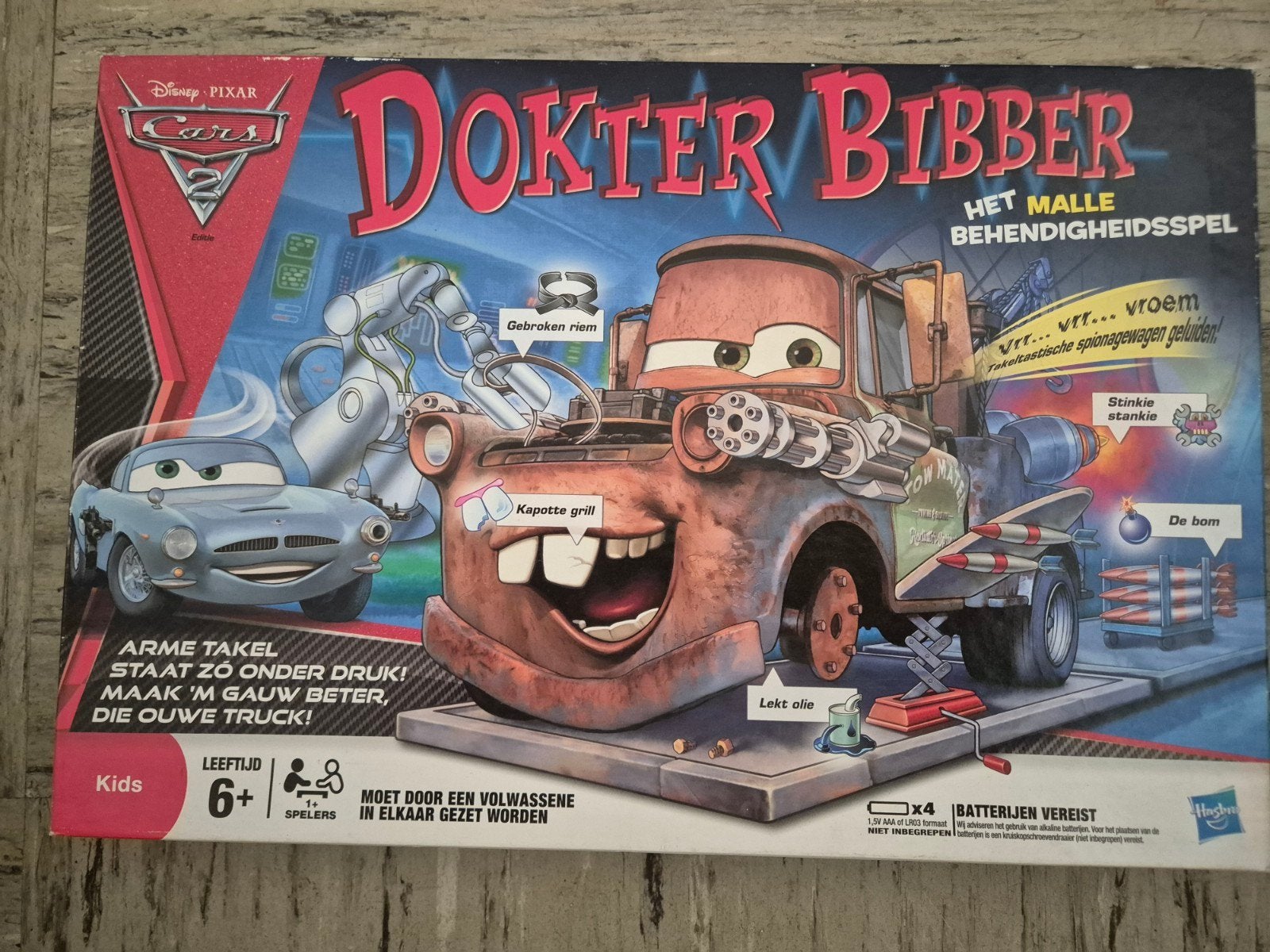 Dokter Bibber Cars Editie - Het Malle Behendigheidsspel, Hobby en Vrije tijd, Gezelschapsspellen | Bordspellen, Een of twee spelers