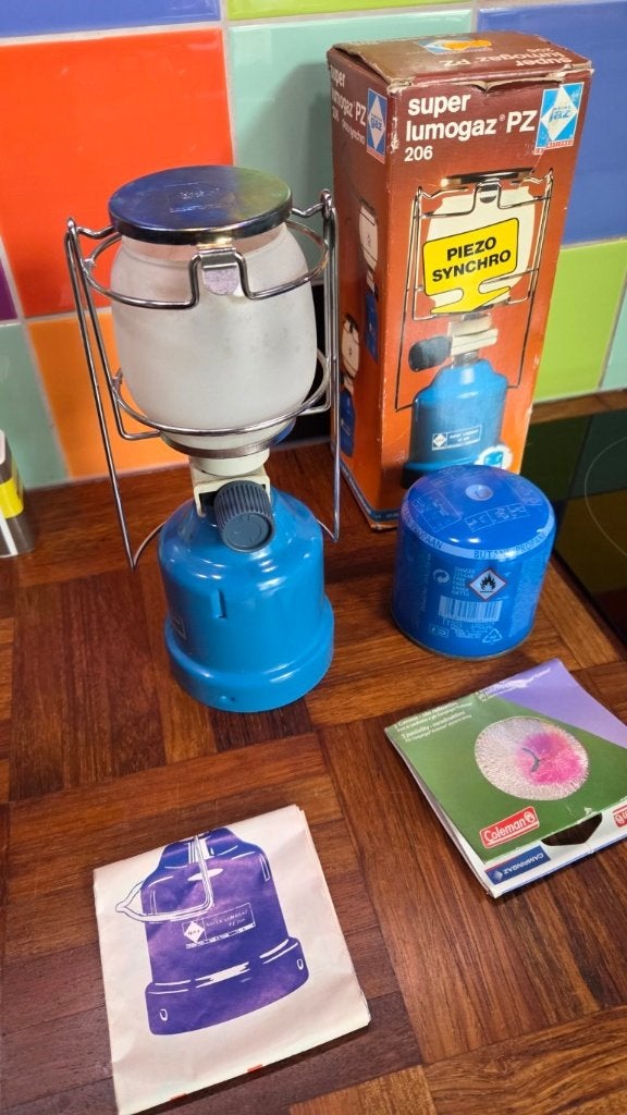 Campingaz Super Lumogaz PZ 206 lamp, Caravans en Kamperen, Ophalen of Verzenden, Zo goed als nieuw