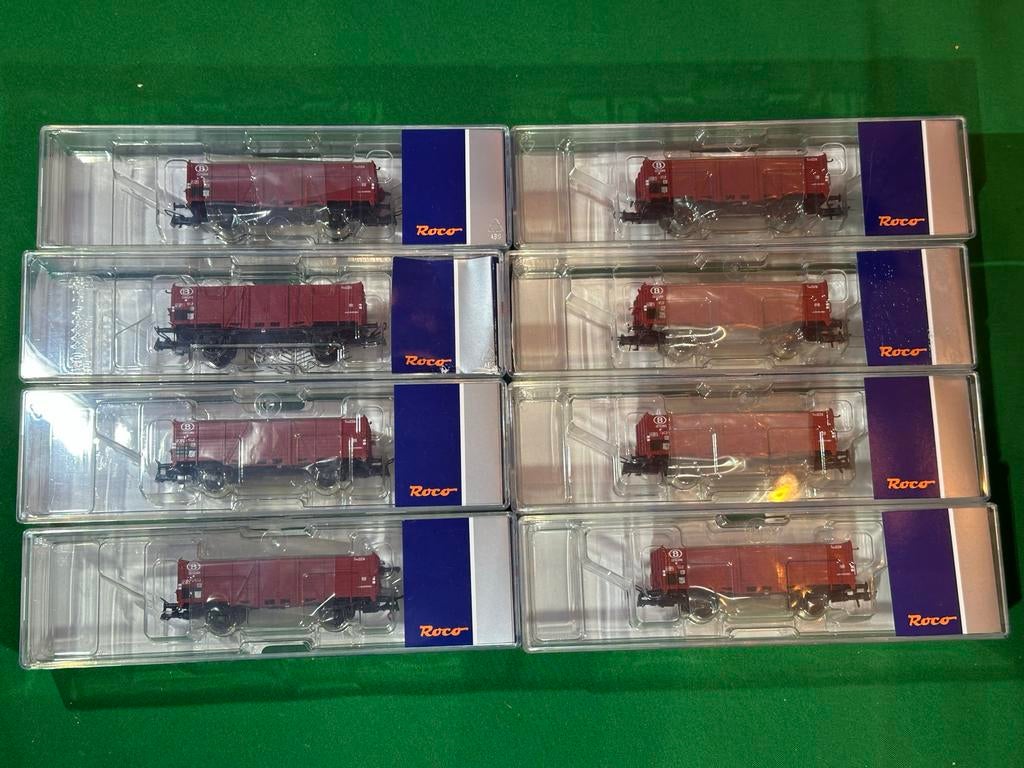 8x Roco 76685 H0 Goederenwagon - Nieuw in doos, Hobby en Vrije tijd, Ophalen of Verzenden, Nieuw, Wagon, Roco