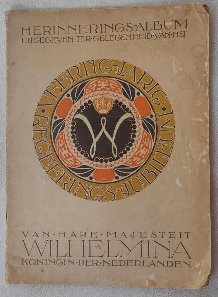 Herinneringsalbum Wilhelmina 1898-1938, Ophalen of Verzenden, 20e eeuw of later, Gelezen, Onbekend