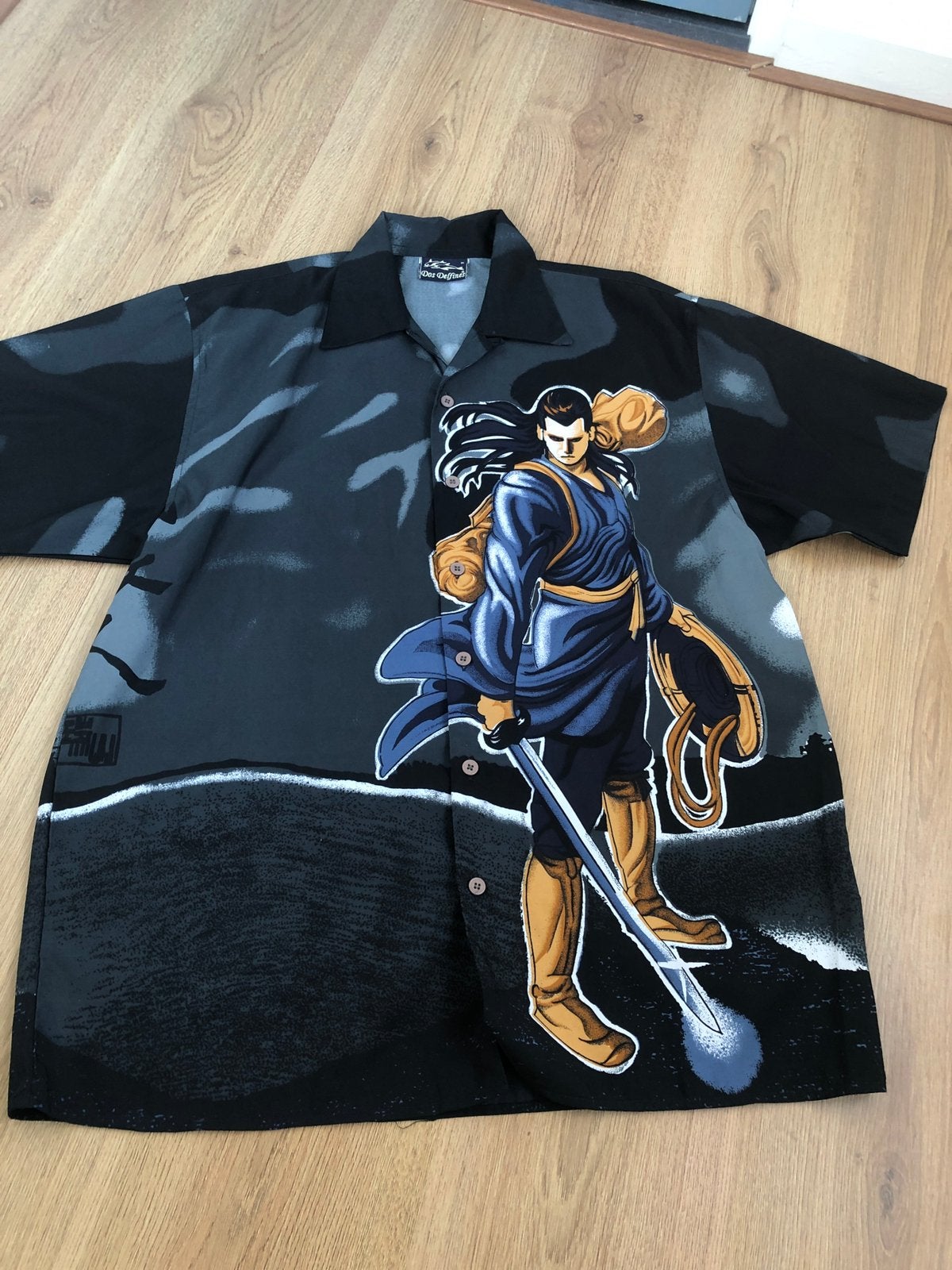 Dos delfines vintage overhemd anime xl, Overige kleuren, Ophalen of Verzenden, Zo goed als nieuw, X
