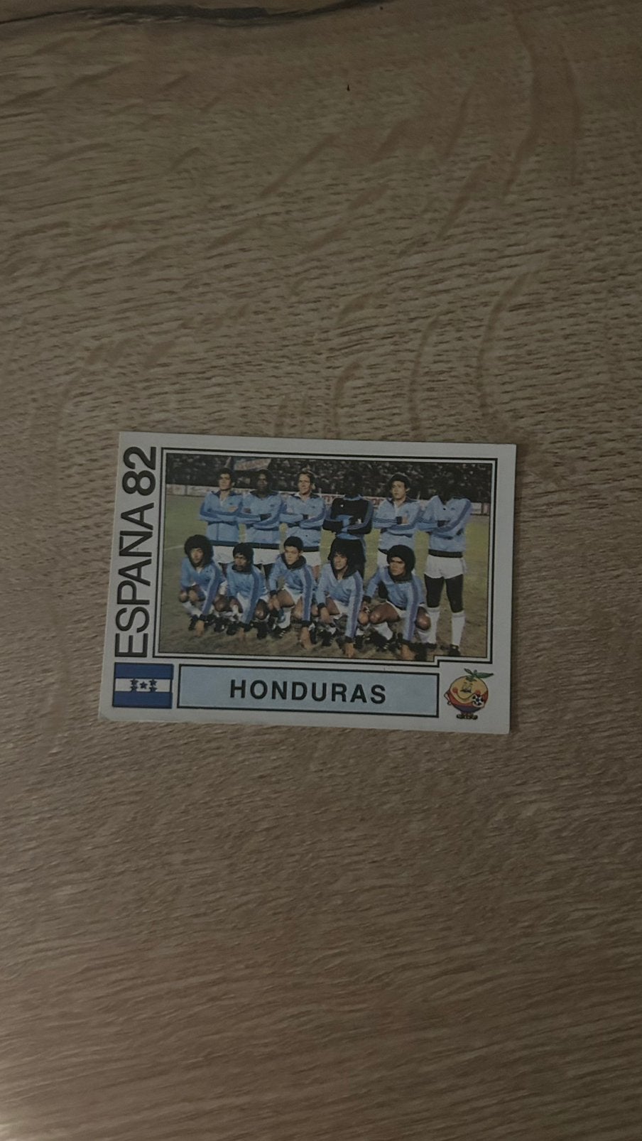 Panini Espana 82 plaatje team Honduras WK 82, Hobby en Vrije tijd, Stickers en Plaatjes, Verzenden, Zo goed als nieuw, Plaatje