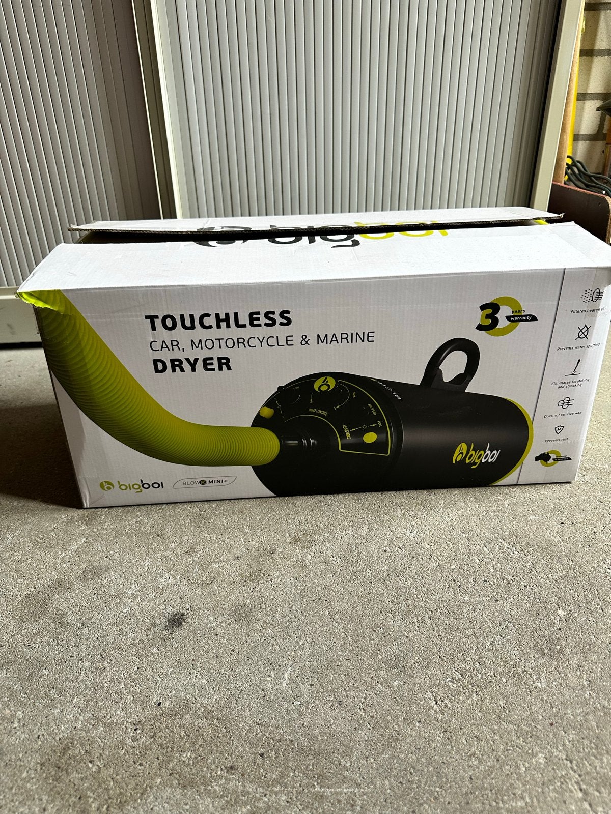 BigBoi BlowR Mini+ Touchless Droger voor Auto, Motor, Marine, Ophalen of Verzenden, Zo goed als nieuw