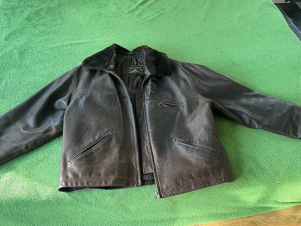 Avirex leren jas, Maat 56/58 (XL), Ophalen of Verzenden, Zo goed als nieuw, Avirex
