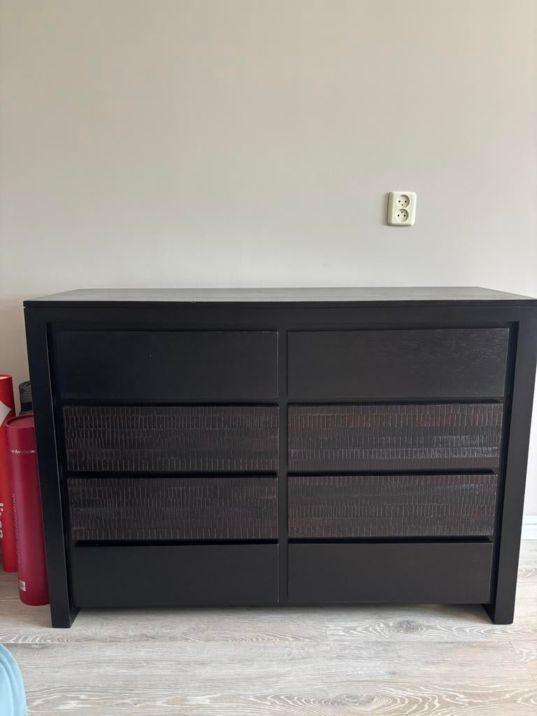 Massief mangohouten ladekast “Java” van Maisons du Monde, Ophalen, 100 tot 150 cm, Zo goed als nieuw, Minder dan 100 cm