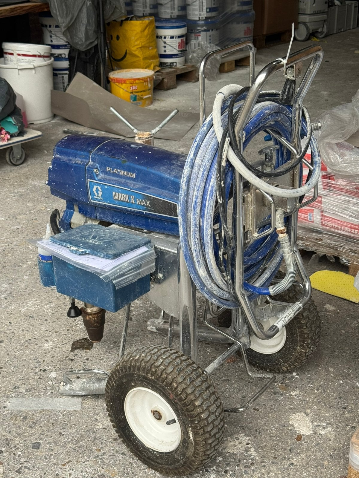 Graco Mark X Max Airless Spuitmachine, Doe-het-zelf en Verbouw, Schildersmaterialen, Ophalen, Gebruikt, Verfspuit of Verfpomp