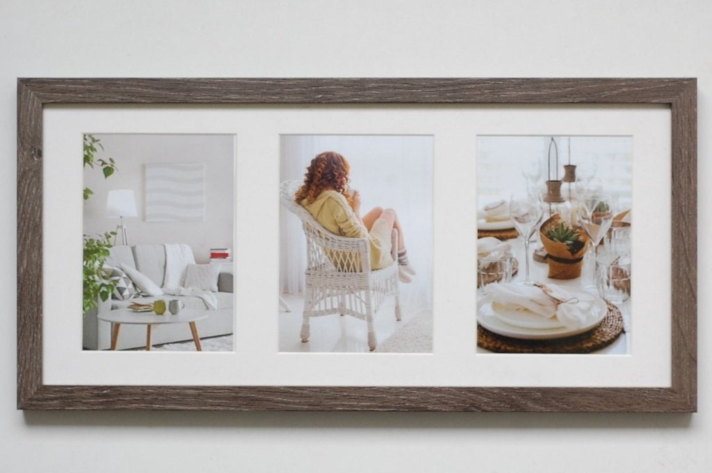 Nieuw: Henzo Modern fotolijst voor 3 foto's van 13x18 cm, Audio, Tv en Foto, Fotografie | Fotolijsten, Hout, Verzenden, Collagefotolijst