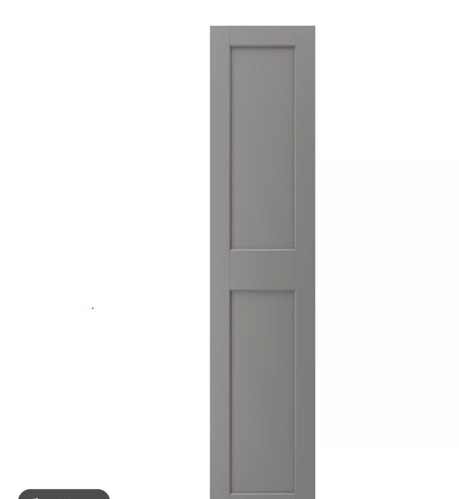2 pax deuren GRIMO grijs (ikea), incl. handgrepen, Ophalen, 200 cm of meer, 50 tot 100 cm, Zo goed als nieuw