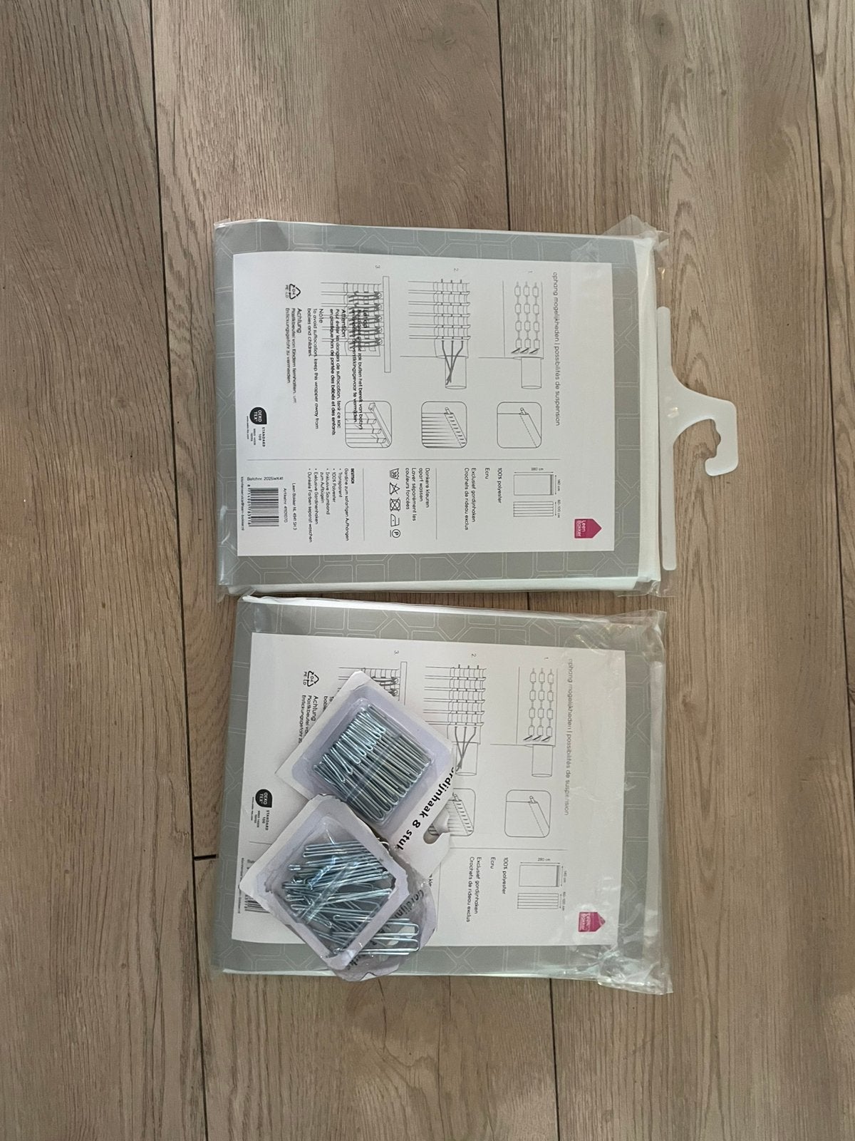 2x Leen Bakker gordijnen ecru 140 x 280 cm – nieuw, Ophalen, Nieuw