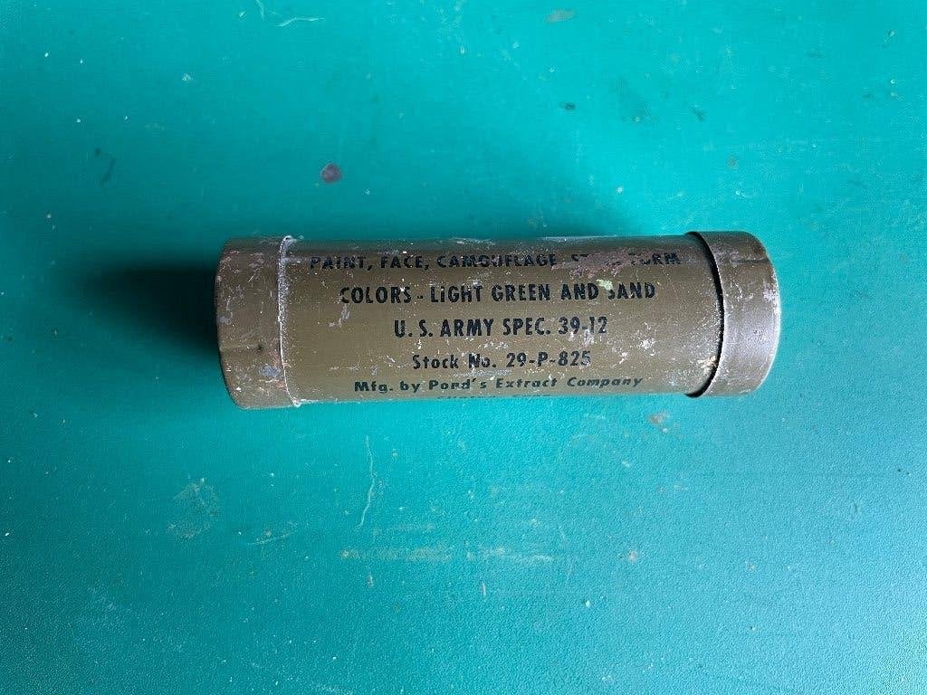 US camouflage stift two tone origineel wo2 ww2, Ophalen of Verzenden, Landmacht, Amerika, Kleding of Schoenen
