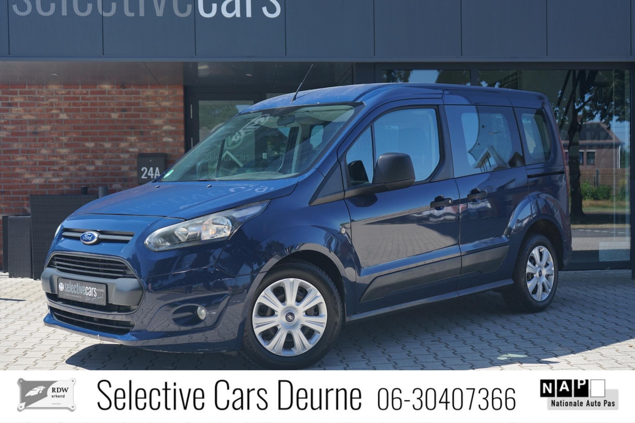 Ford Tourneo Connect 1.0 EcoBoost 74kW Trend , Nieuwe Distri, Auto's, Ford, Voorwielaandrijving, Blauw, Origineel Nederlands, Bedrijf