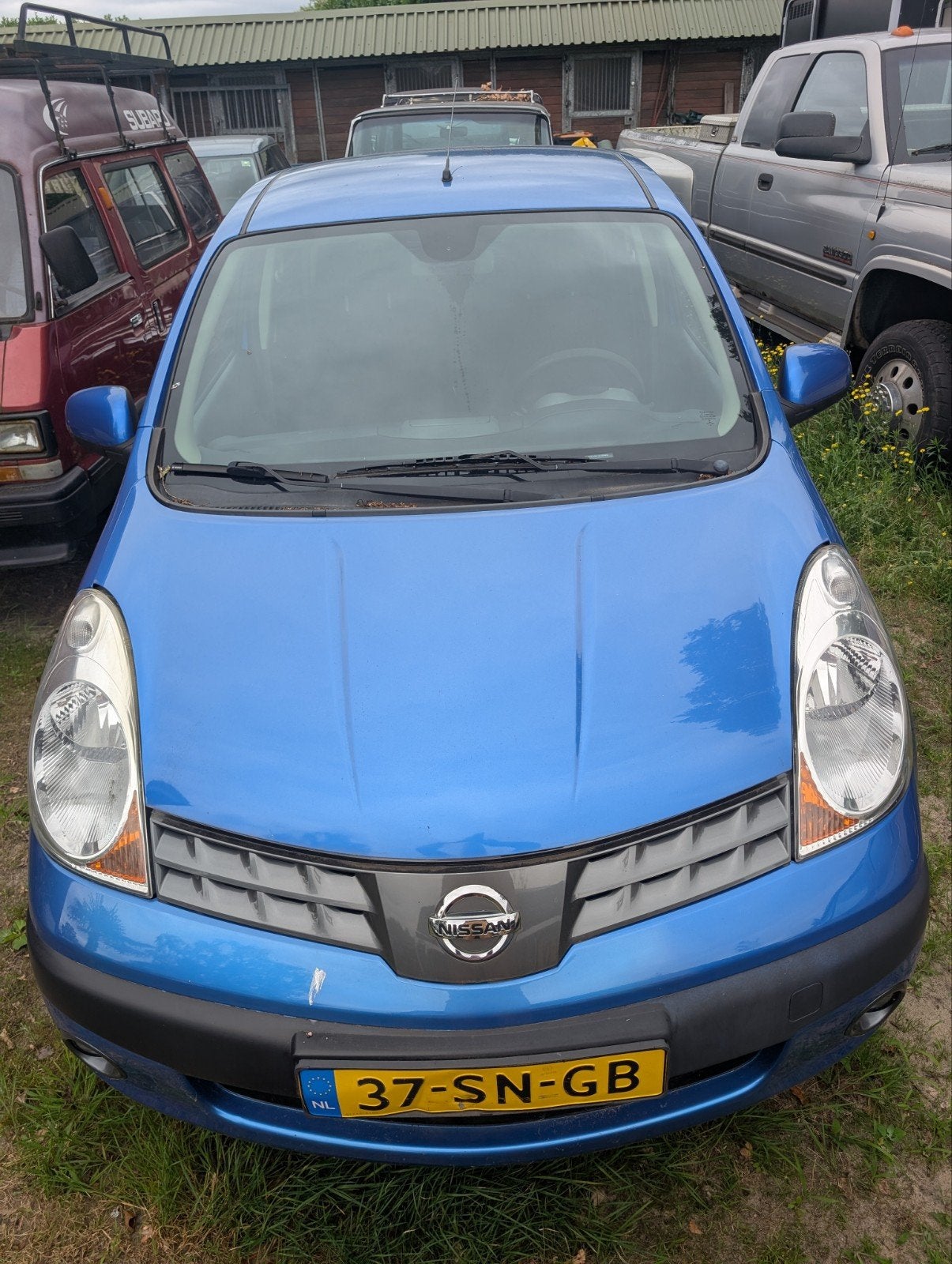 Nissan Note 1.6 16V 2006 Blauw, Auto's, Voorwielaandrijving, 15 km/l, 4 cilinders, Blauw