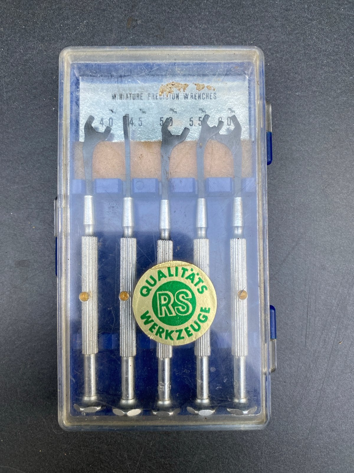 Miniatuur precisie sleutelset - RS Kwaliteitsgereedschap, Ophalen, Gebruikt, Sleutel/ratel, Overige merken