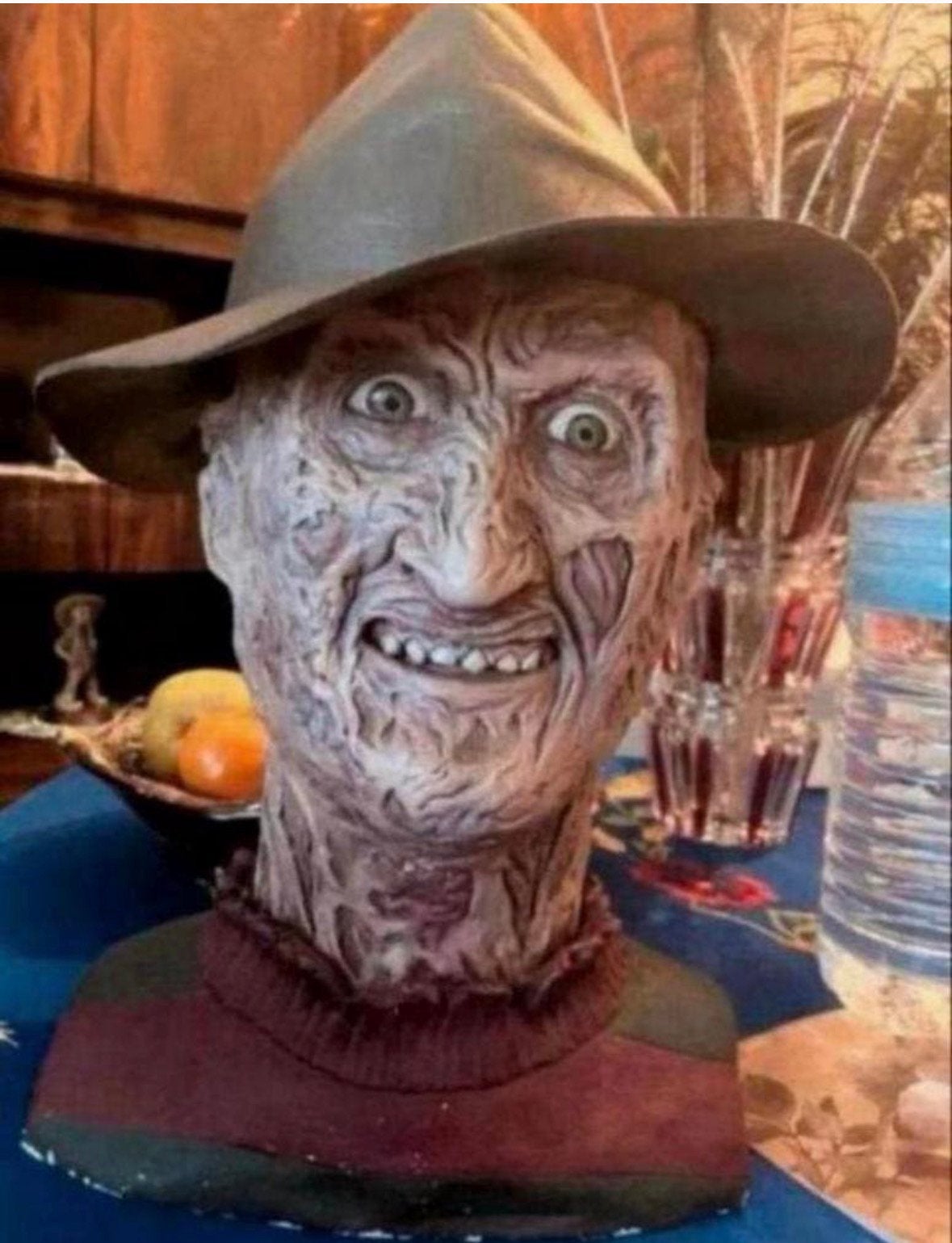 Levensgrote buste Freddy Krueger, Ophalen of Verzenden, Gebruikt