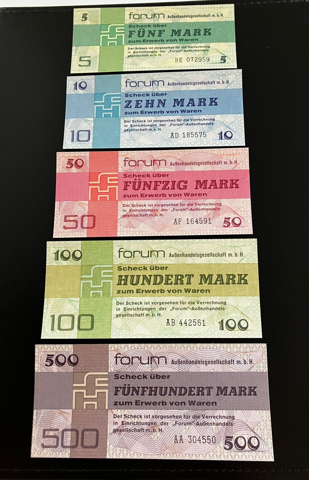 UNC - Forumschecks Duitse Democratische Republiek (DDR) 1979, Ophalen of Verzenden, Duitsland, Setje
