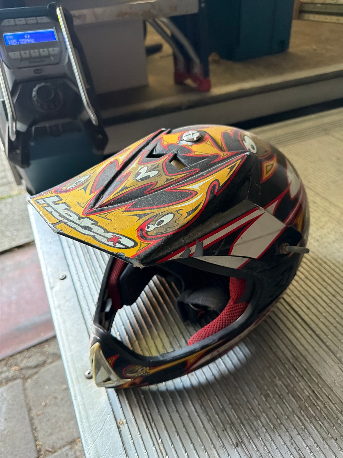 Hebo Offroadhelm - Maat L - crosmotor helm, Motoren, L, Tweedehands, Ophalen, Overige merken