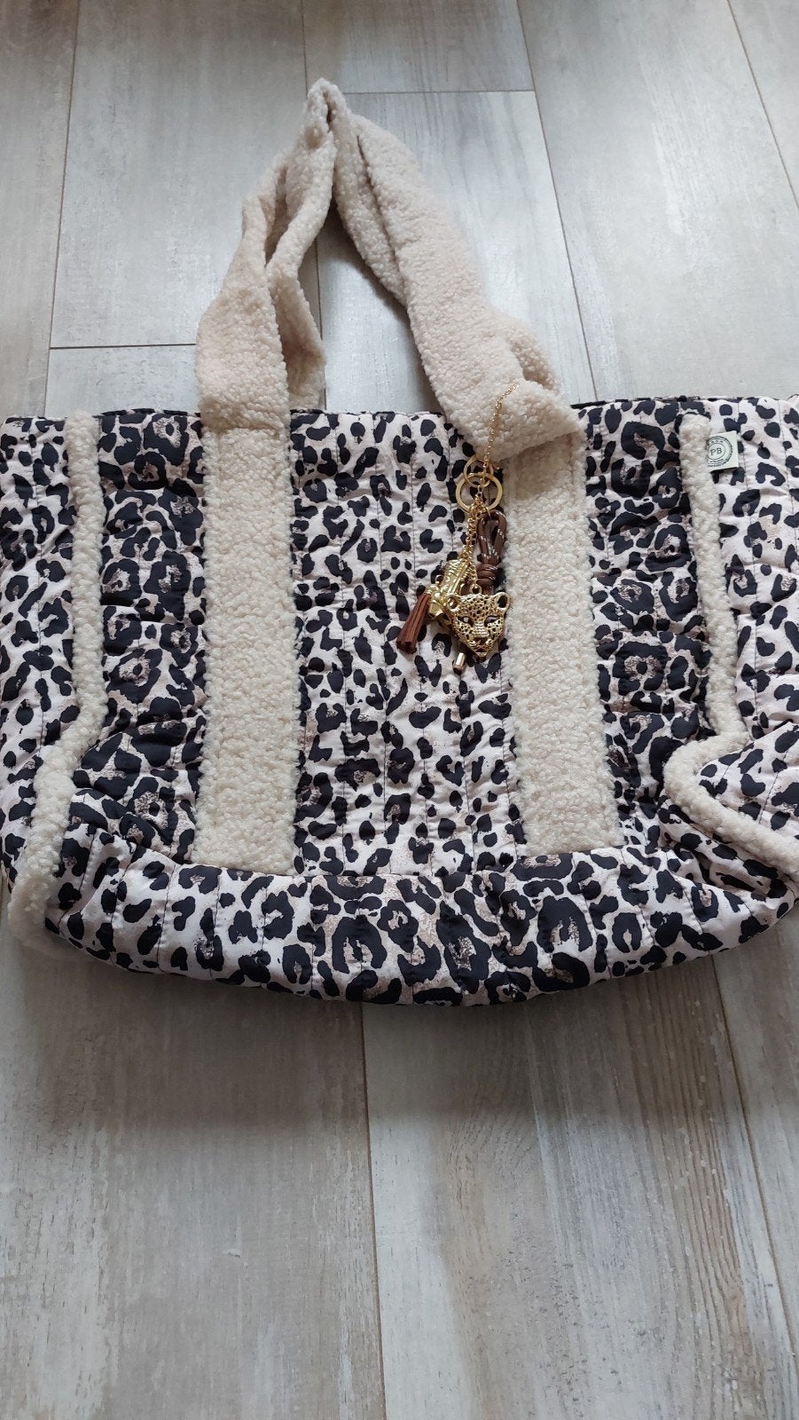 NIEUWE panterprint tas, Ophalen of Verzenden, Nieuw, Beige, Shopper
