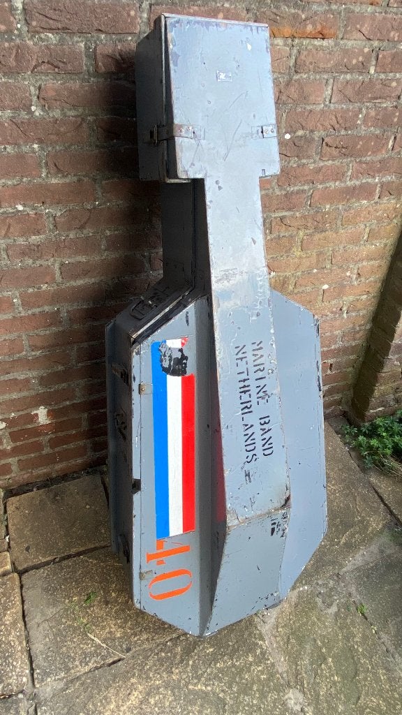 Vintage cellokoffer Marine Band Netherlands jaren '60/'70, Ophalen, Marine, Nederland, Overige typen