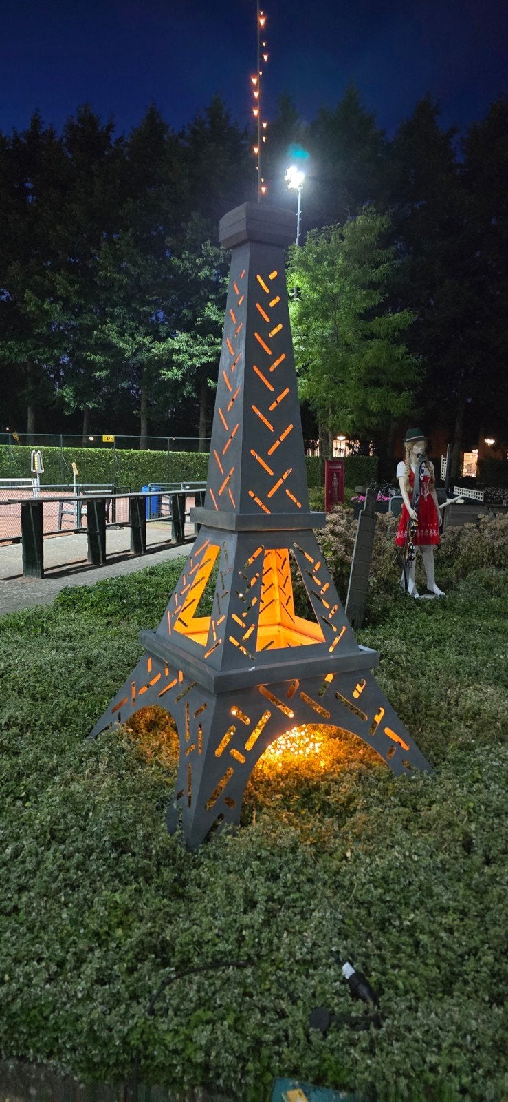 Decoratieve Eiffeltoren exclusief verlichting, Ophalen, Gebruikt, Zwart, Metaal
