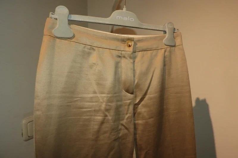 Celine nette pantalon prachtige tint lichte glans XS/S, Verzenden, Maat 34 (XS) of kleiner, Lang, Gedragen