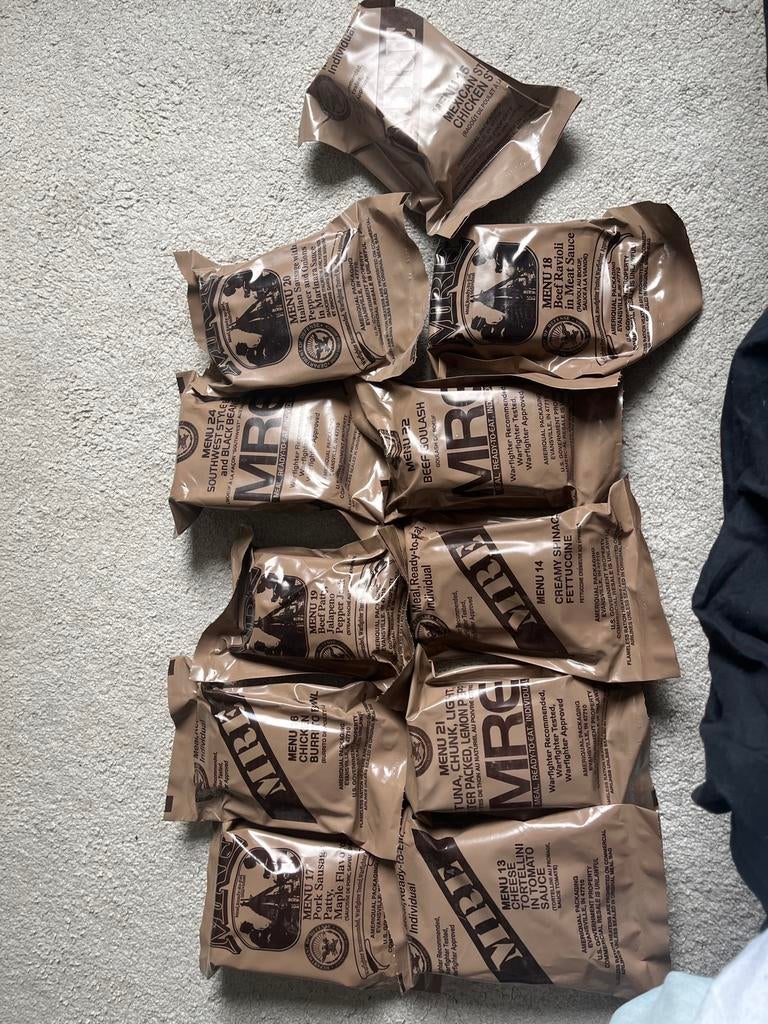 11x Originele US Army MRE – Ongeopend, Ophalen of Verzenden, Landmacht, Amerika