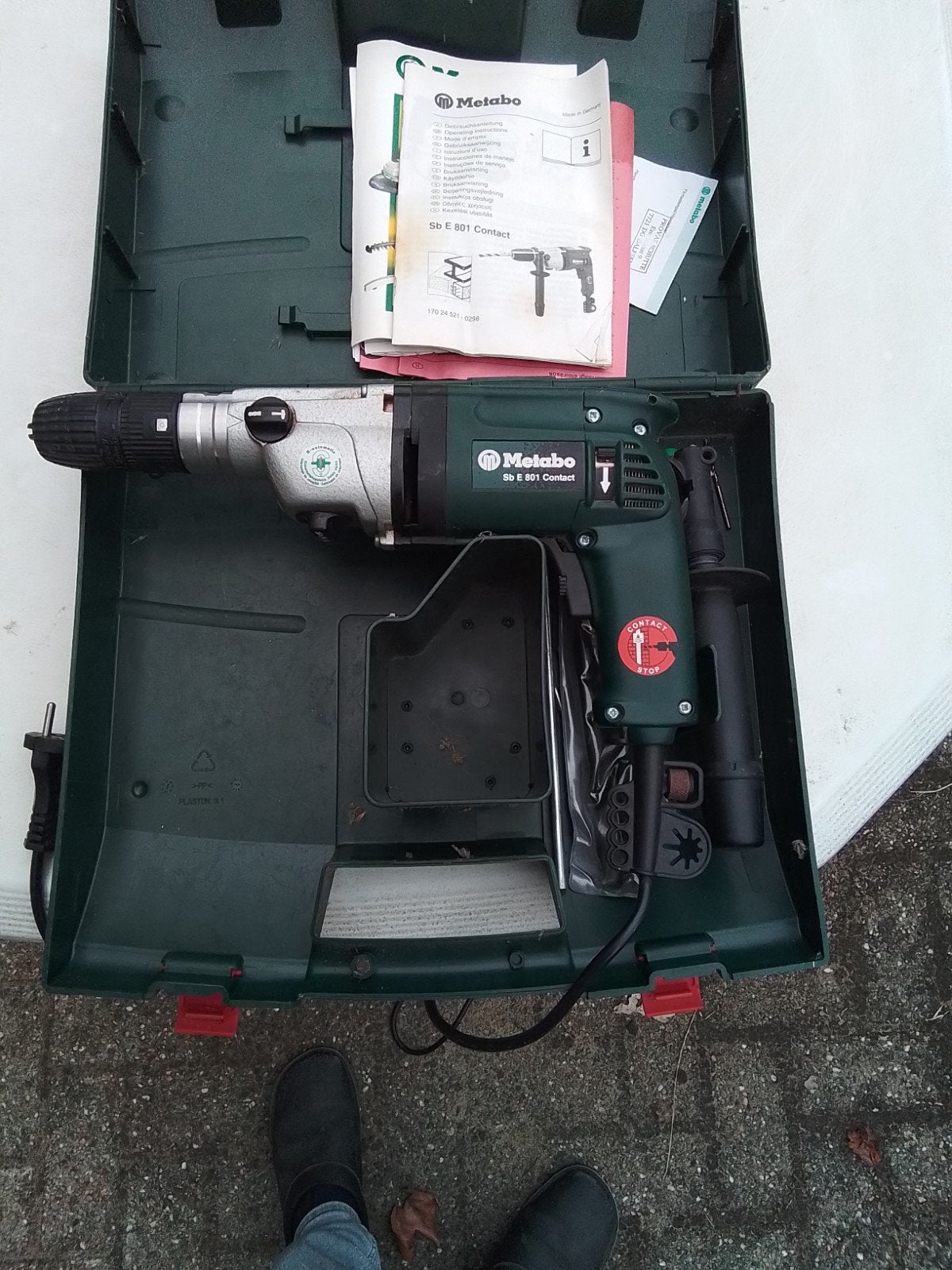 Metabo SB E 601 Contact Boormachine met klopfunctie, Klopboormechanisme, Ophalen, Boormachine, Gebruikt