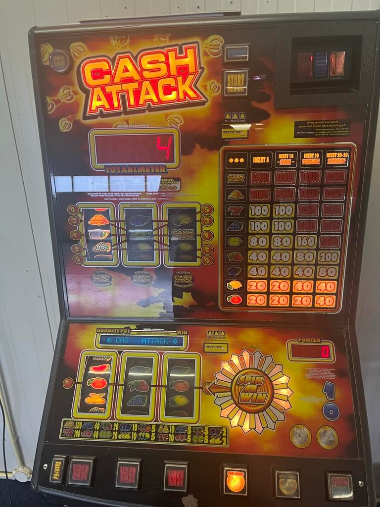 Cash Attack Gokkast - Bell-Fruit Games, Verzamelen, Euro, Ophalen, Zo goed als nieuw