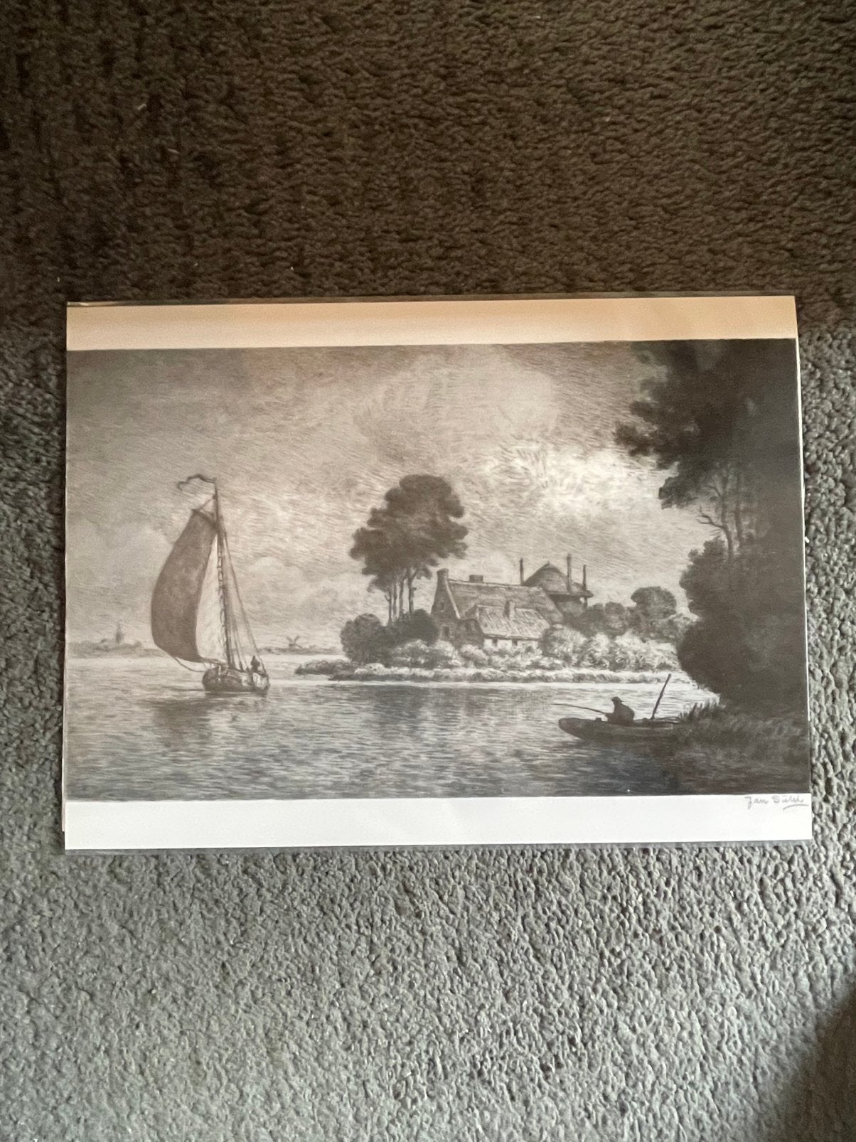 Schilderijen, Antiek en Kunst, Klassiek, Overige onderwerpen, Papier, Gemengde techniek