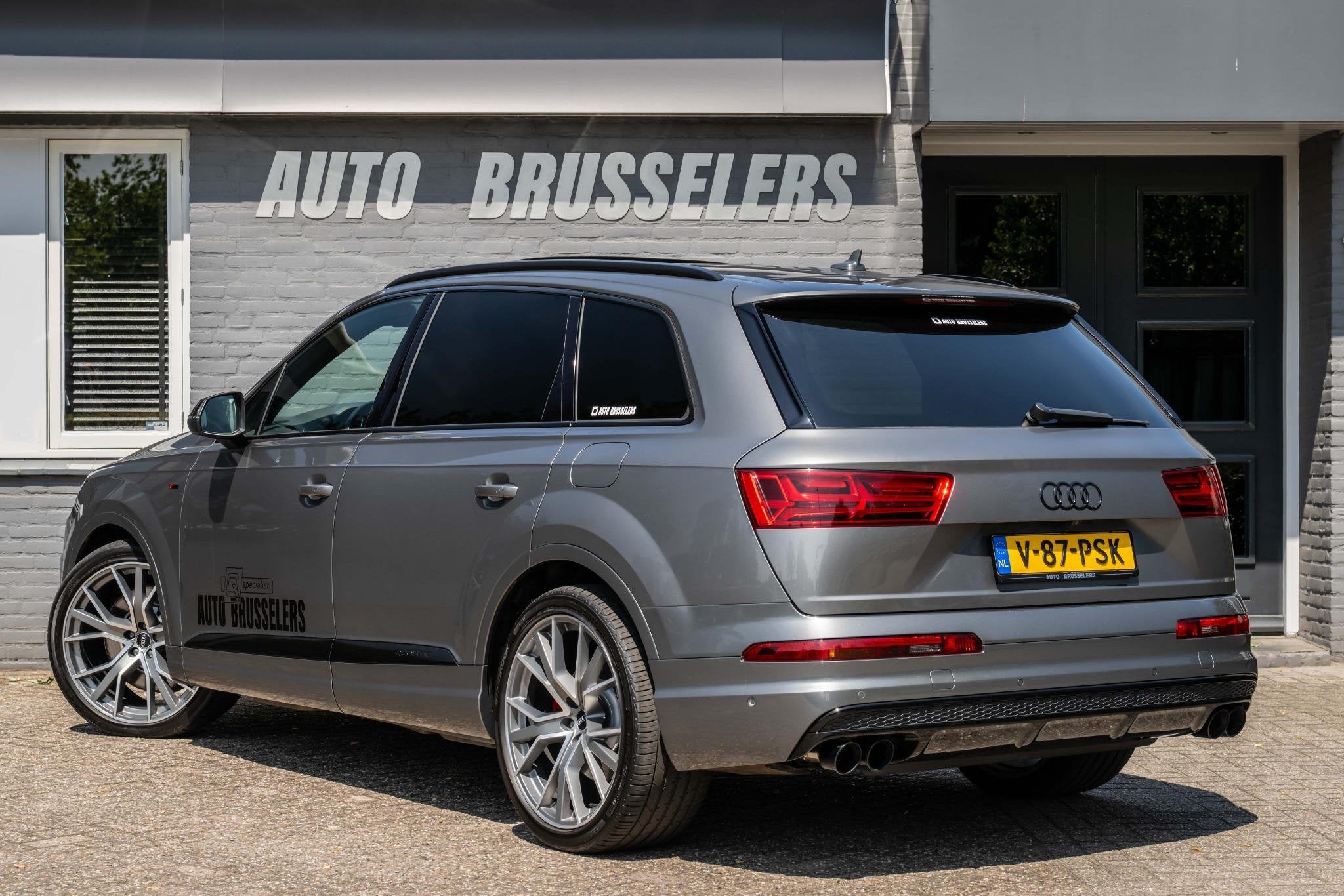 Audi Q7 e-tron E-Tron Diesel Grijs kenteken EXCL BTW.SQ7 sty, Stof, Gebruikt, Zwart, Bedrijf