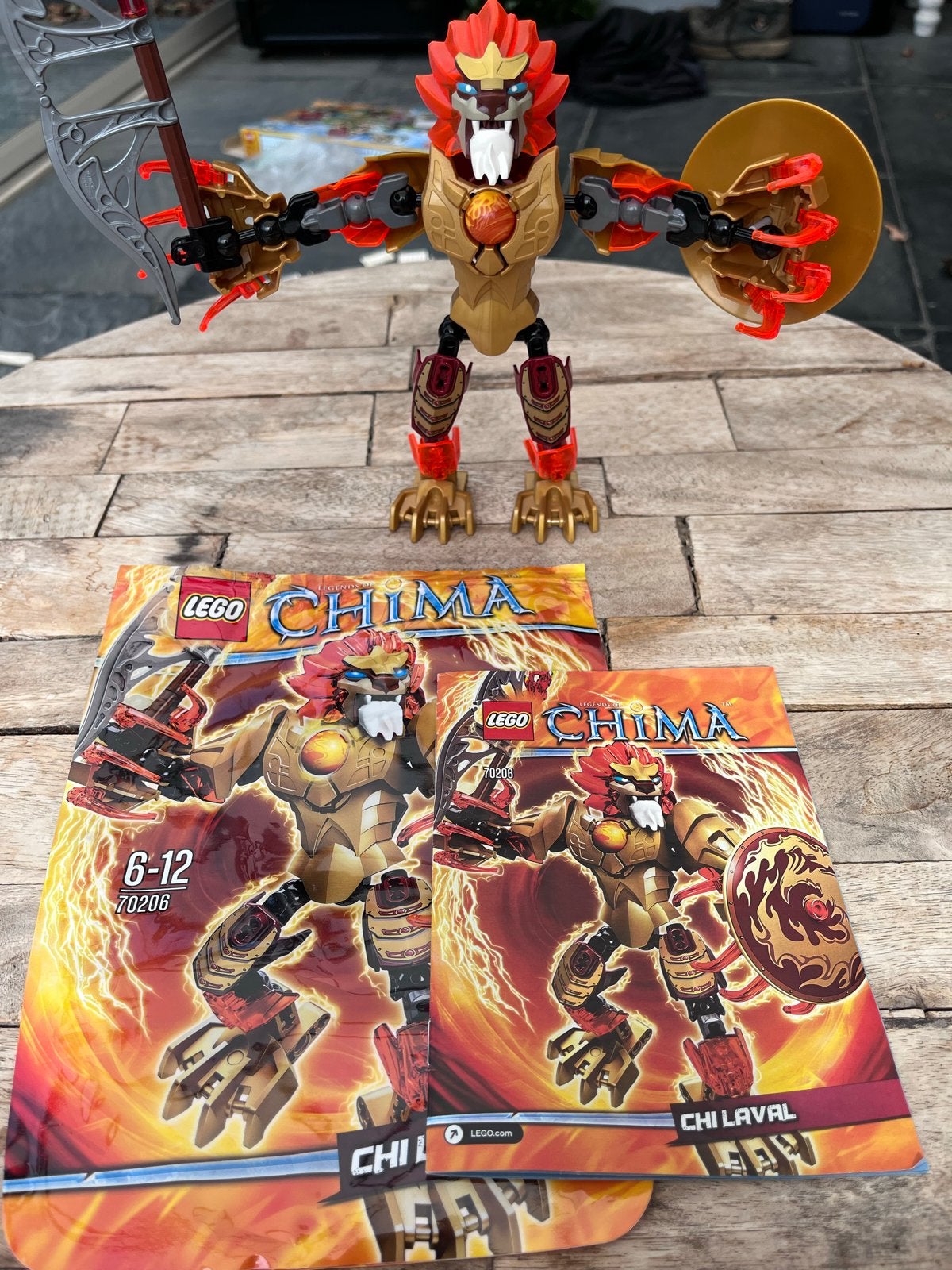 Lego Chima 70206 Chi Laval - Compleet met instructies, Lego, Ophalen of Verzenden, Zo goed als nieuw, Compleet