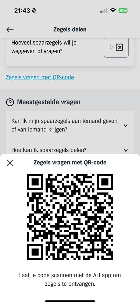 Gezocht AH Brabantia spaarzegels, Eén persoon, Kortingsbon