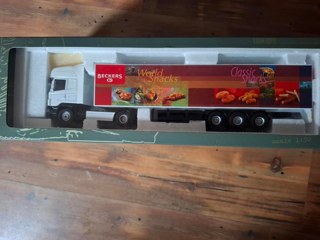 Lion Toys Beckers World Snacks Vrachtwagen Schaal 1:50, Hobby en Vrije tijd, Ophalen of Verzenden, Nieuw, Bus of Vrachtwagen, Overige merken