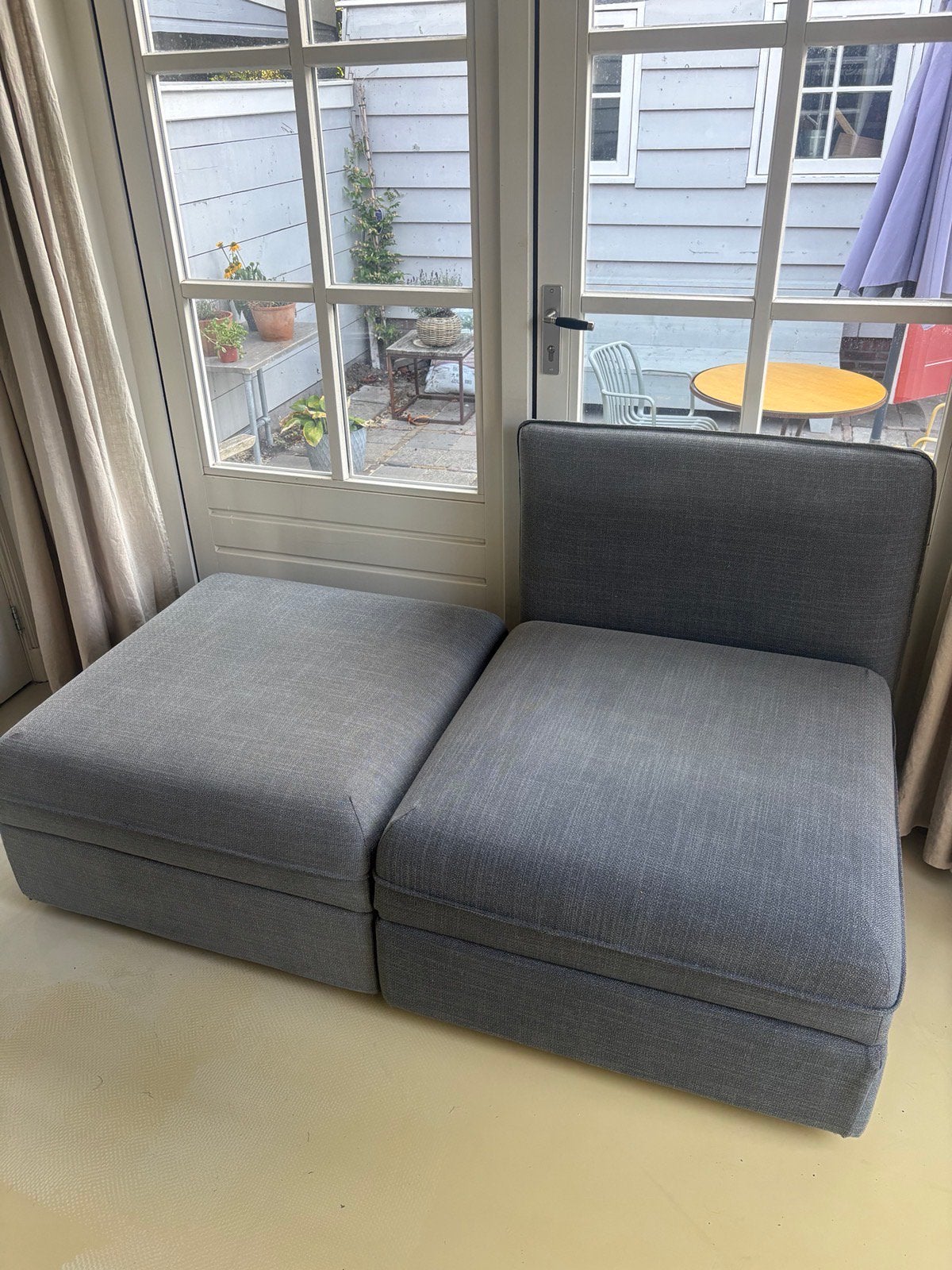 Ikea Vallentuna zitmodules met opbergruimte, Ophalen, Gebruikt, Tweepersoons, 75 tot 100 cm
