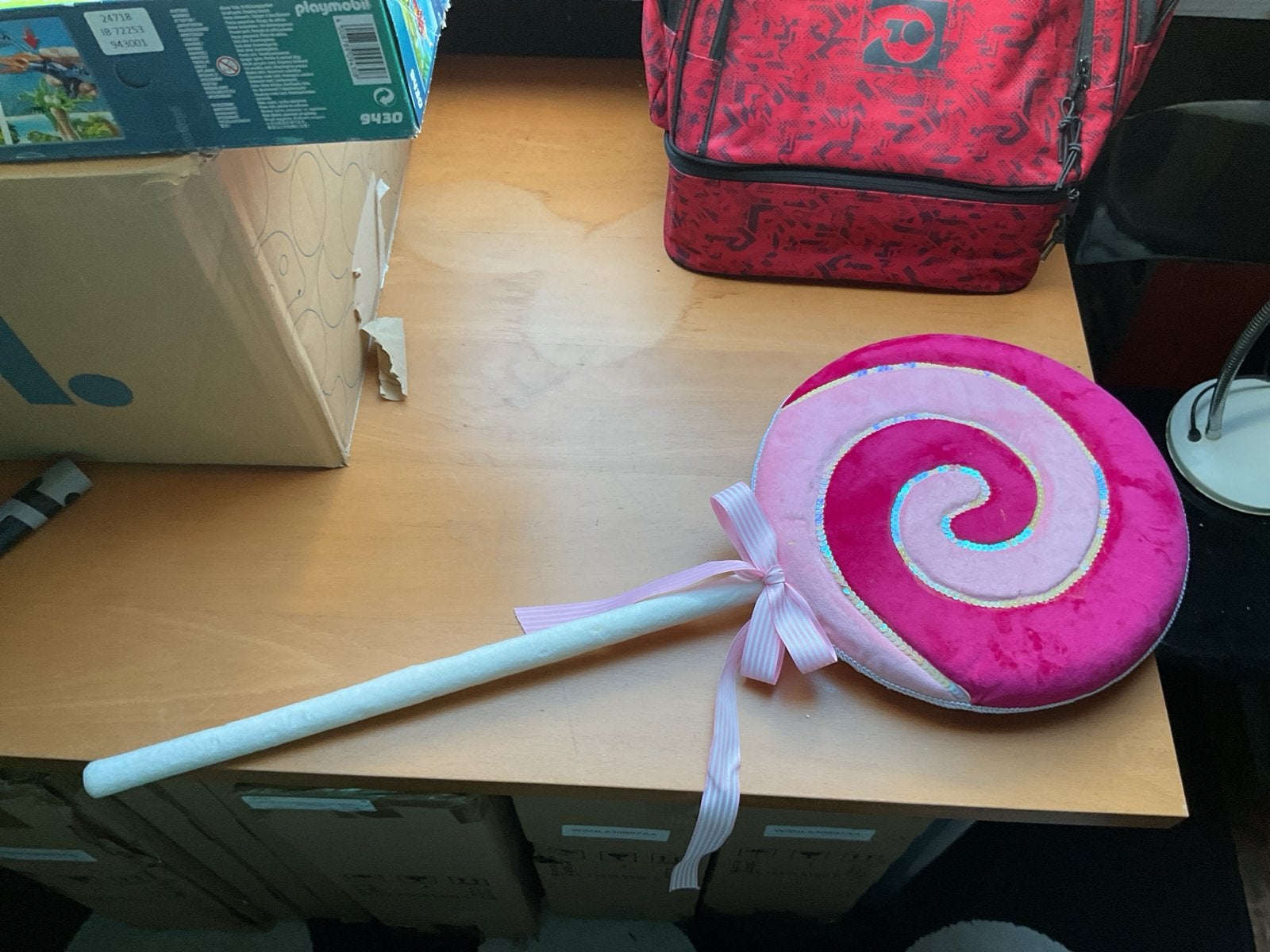 Grote Roze Lolly Accessoire voor Feest of Carnaval, Ophalen of Verzenden, Zo goed als nieuw, Feestartikel, Carnaval