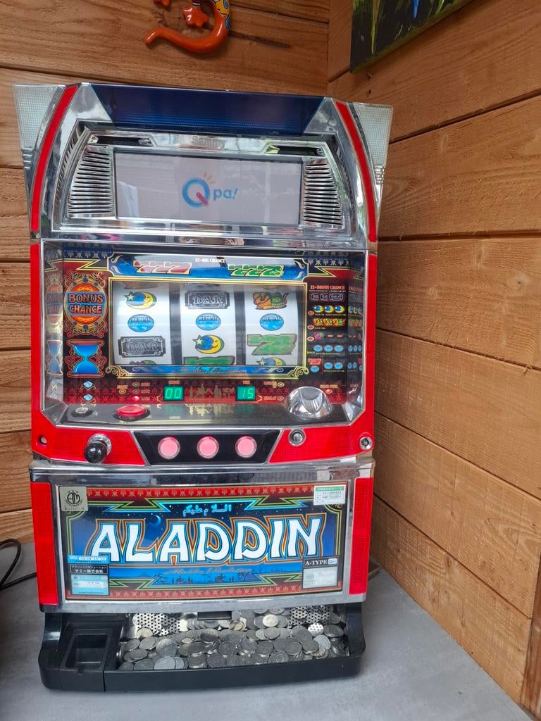 Aladdin Gokautomaat - Japanse Pachislo Slot Machine, Overige munten, Ophalen of Verzenden, Gebruikt