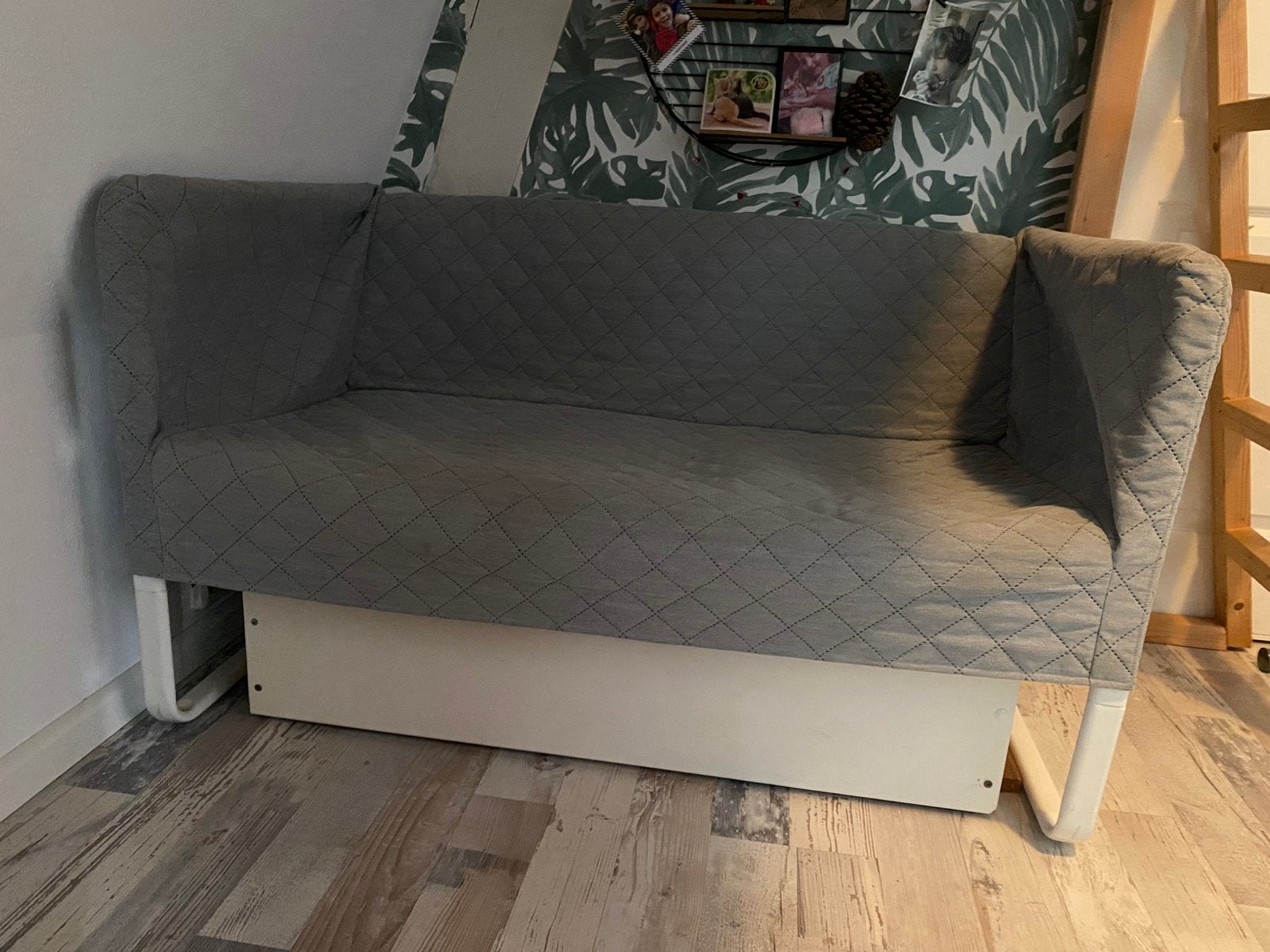 Ikea bankje knopparp, Ophalen, 190 cm of minder, Zo goed als nieuw, Eenpersoons