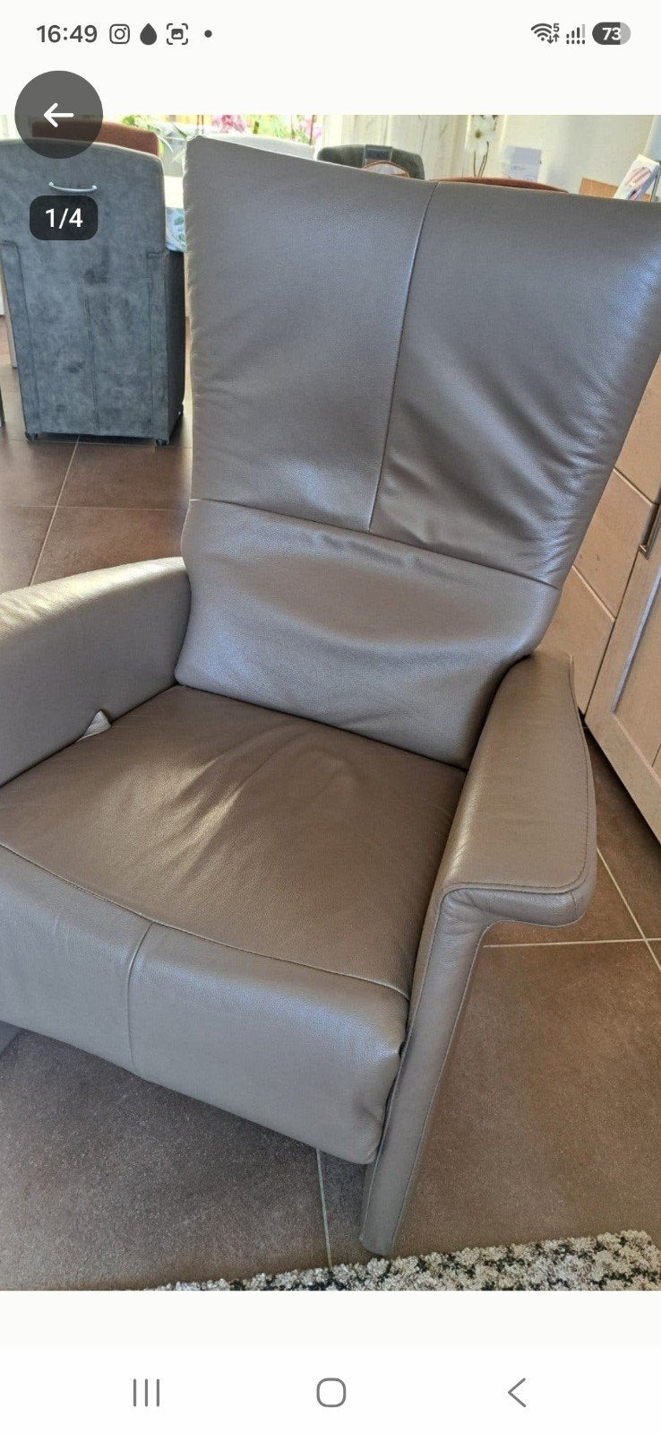 relax fauteuil, Ophalen, Gebruikt, Leer