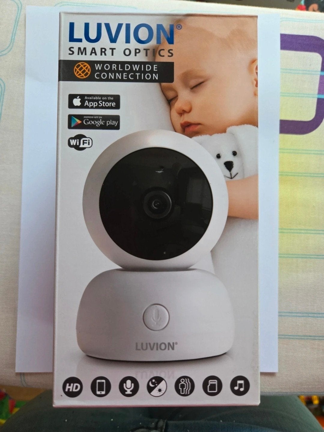 Luvion Smart Optics HD Wifi Camera Babyfoon, Ophalen of Verzenden, Zo goed als nieuw, 250 meter of meer, Camera