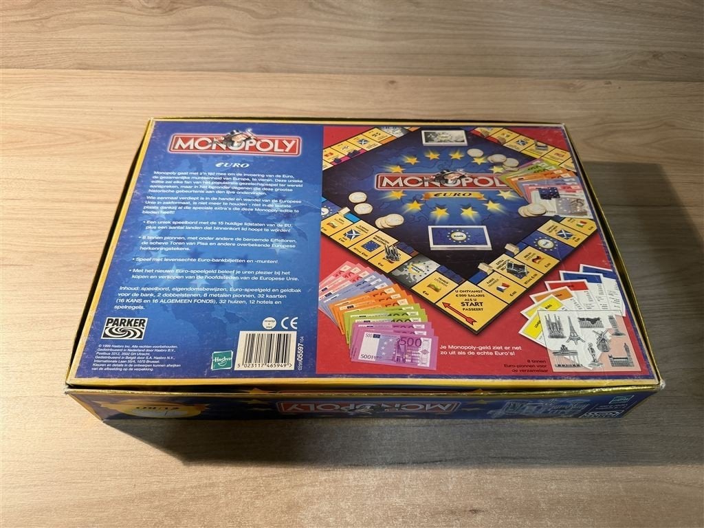 Monopoly euro editie - s6720, Hobby en Vrije tijd, Gezelschapsspellen | Bordspellen, Verzenden, Zo goed als nieuw