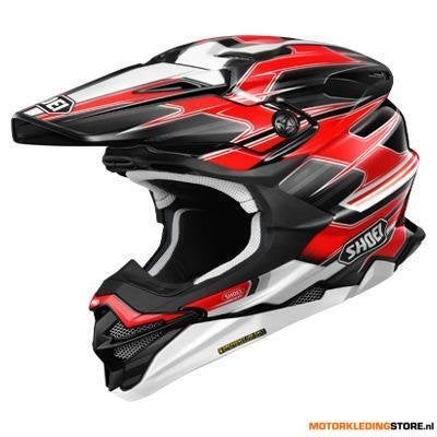 Shoei VFX-WR 06 Sparkle Crosshelm, Zwart-Rood-Wit, Ophalen of Verzenden, Nieuw met kaartje