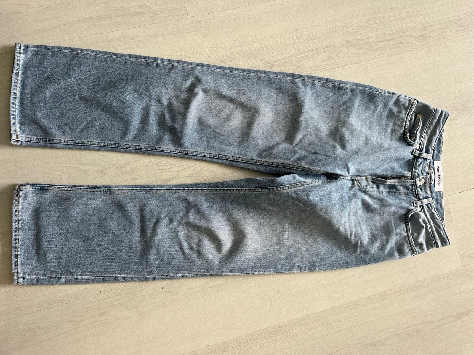 Won hundred baggy jeans, Ophalen of Verzenden, Zo goed als nieuw, Blauw, W27 (confectie 34) of kleiner